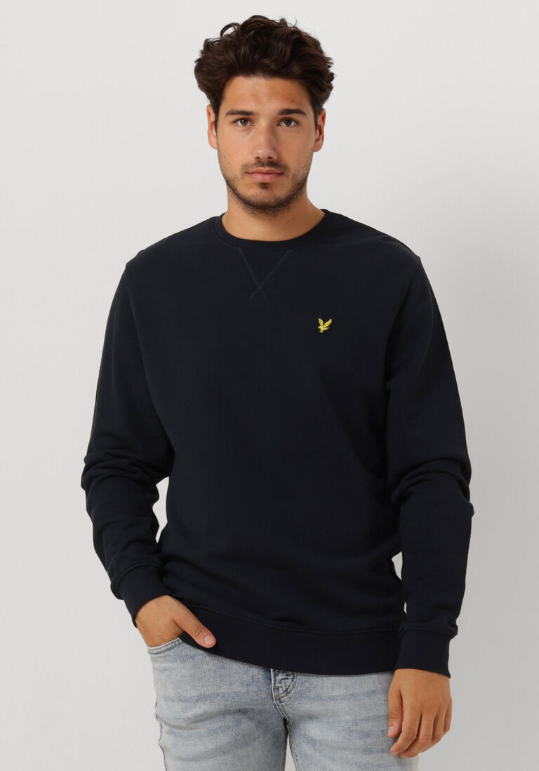 LYLE & SCOTT donkerblauwe lyle & scott trui crew neck sweatshirt