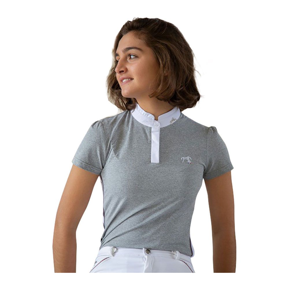 Pénélope MOON - Polo de concours Femme gris