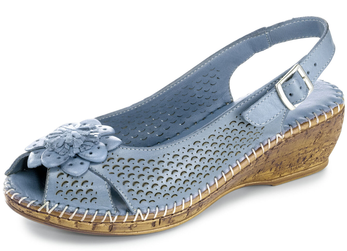 Gemini, sommerliche Damen-Sandaletten, Weite G, mit Gummizug