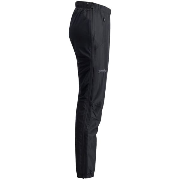 Pantalon ski de fond SWIX INFINITY HYBRID WIND FULL ZIP PANTS W BLACK