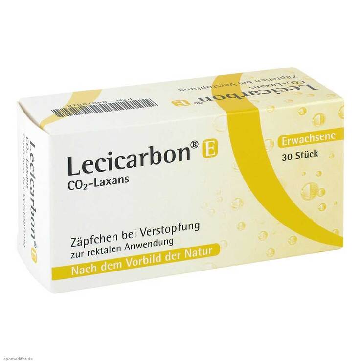 Lecicarbon® E CO2-Laxans Erwachsenensuppositorien, 30 St