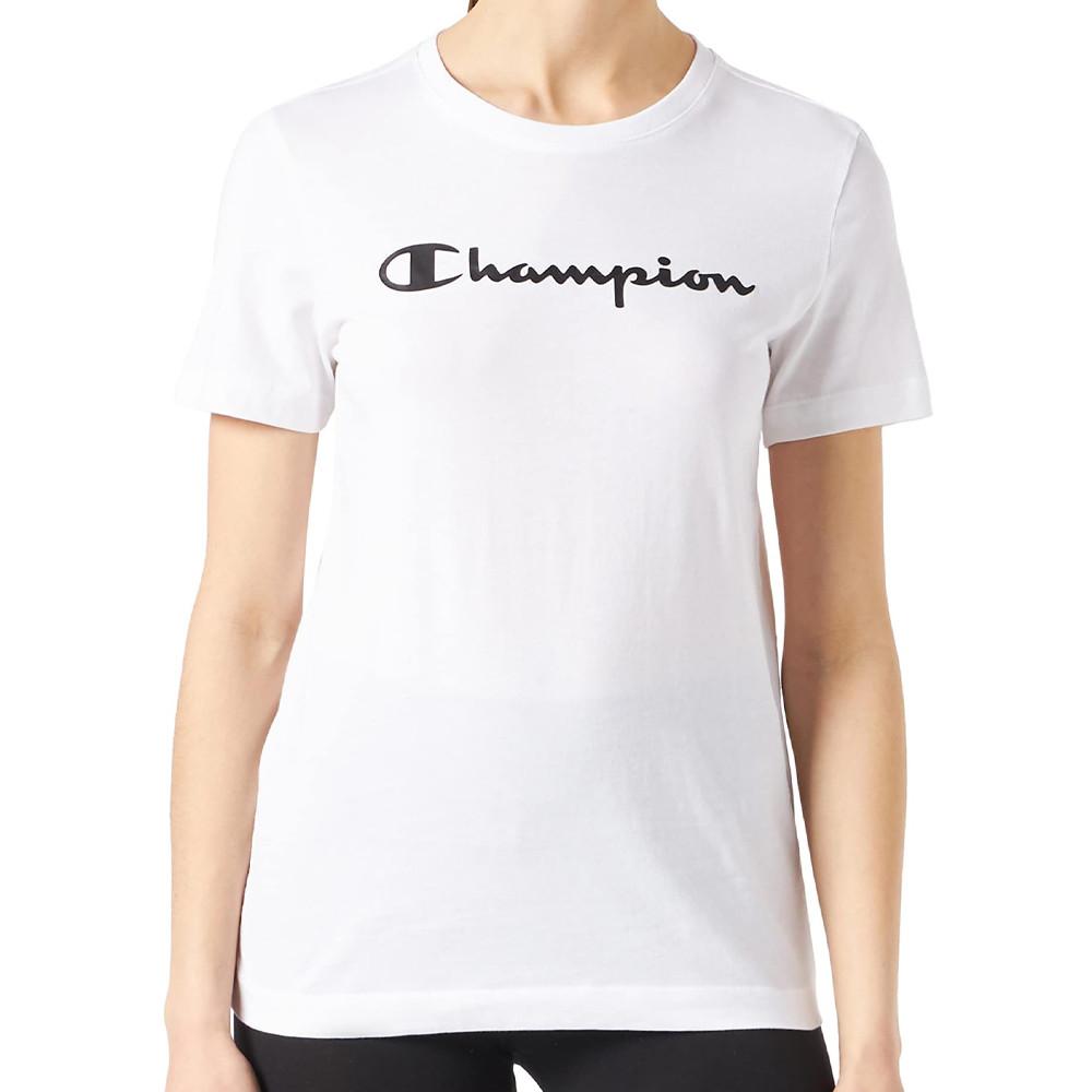 Champion T-shirt Blanc Femme Champion Crew neck