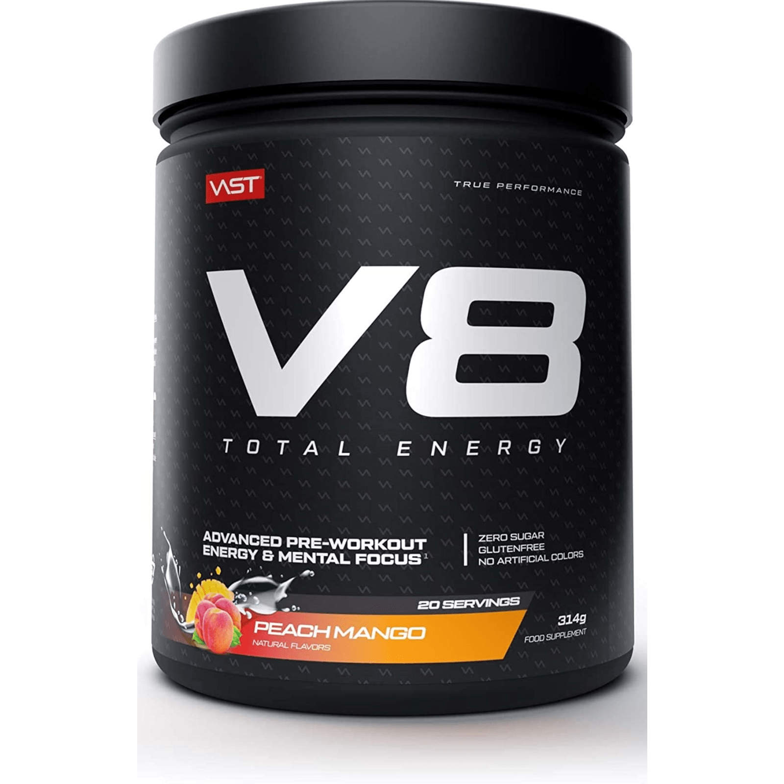 V8 - Total Energy Pre-Workout - 314g - Peach Mango