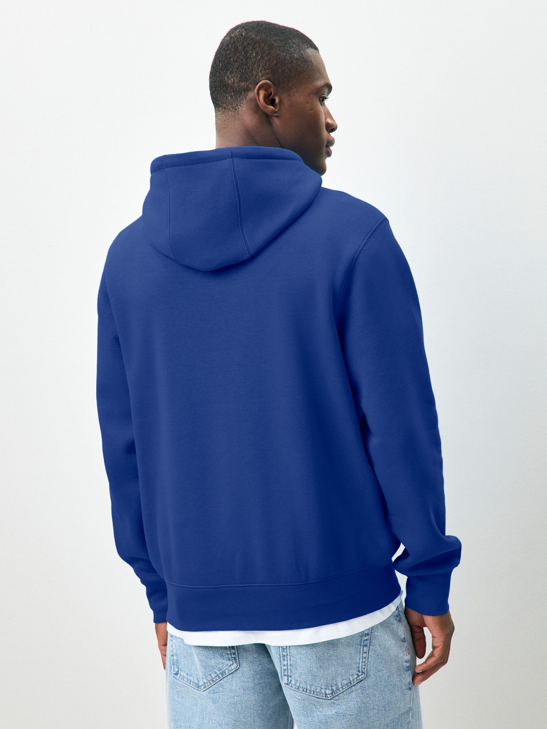 Koningsblauw - Nike Club pullover-hoody