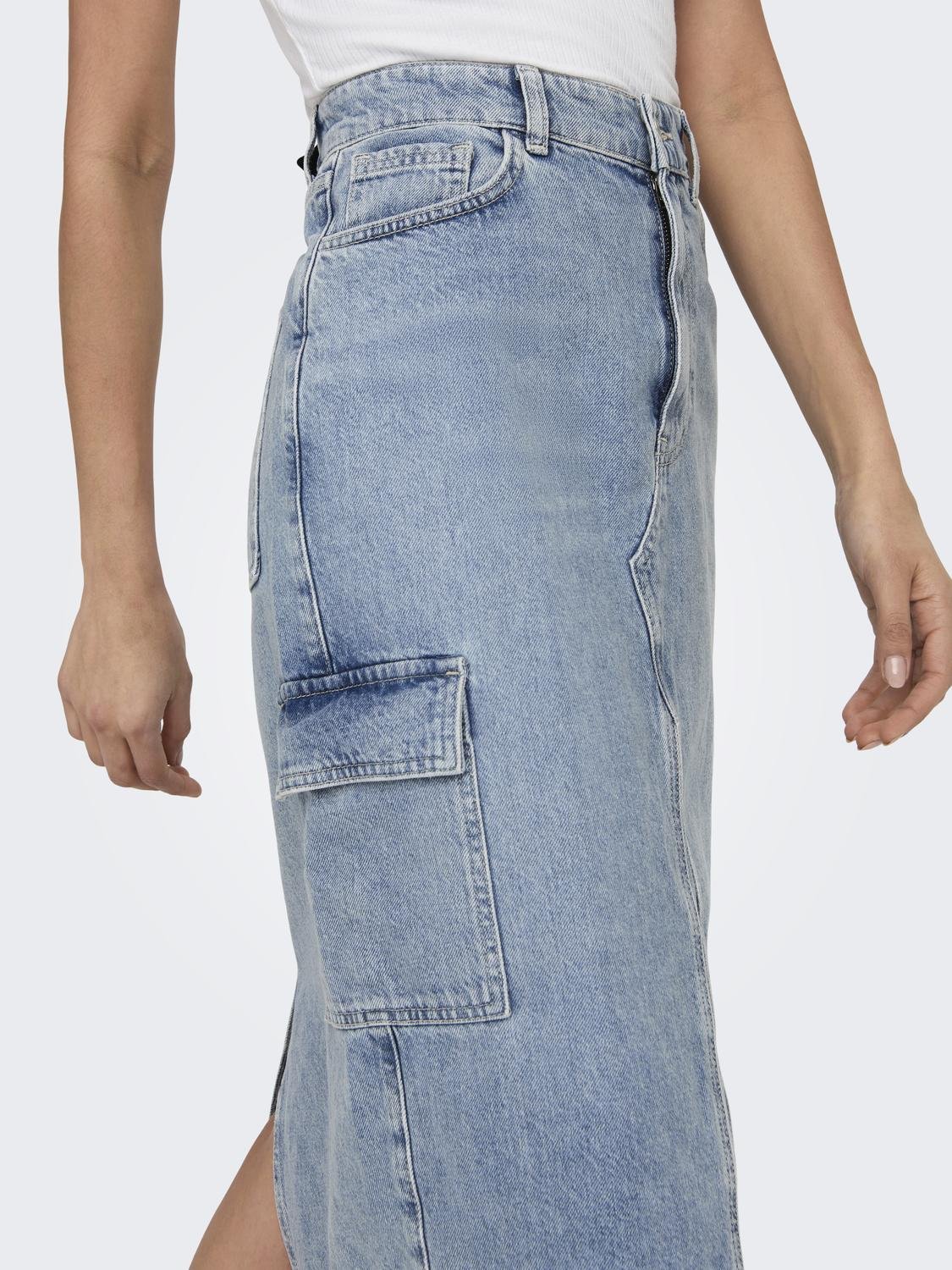 ONLELENA Jeansrock Light Blue Denim