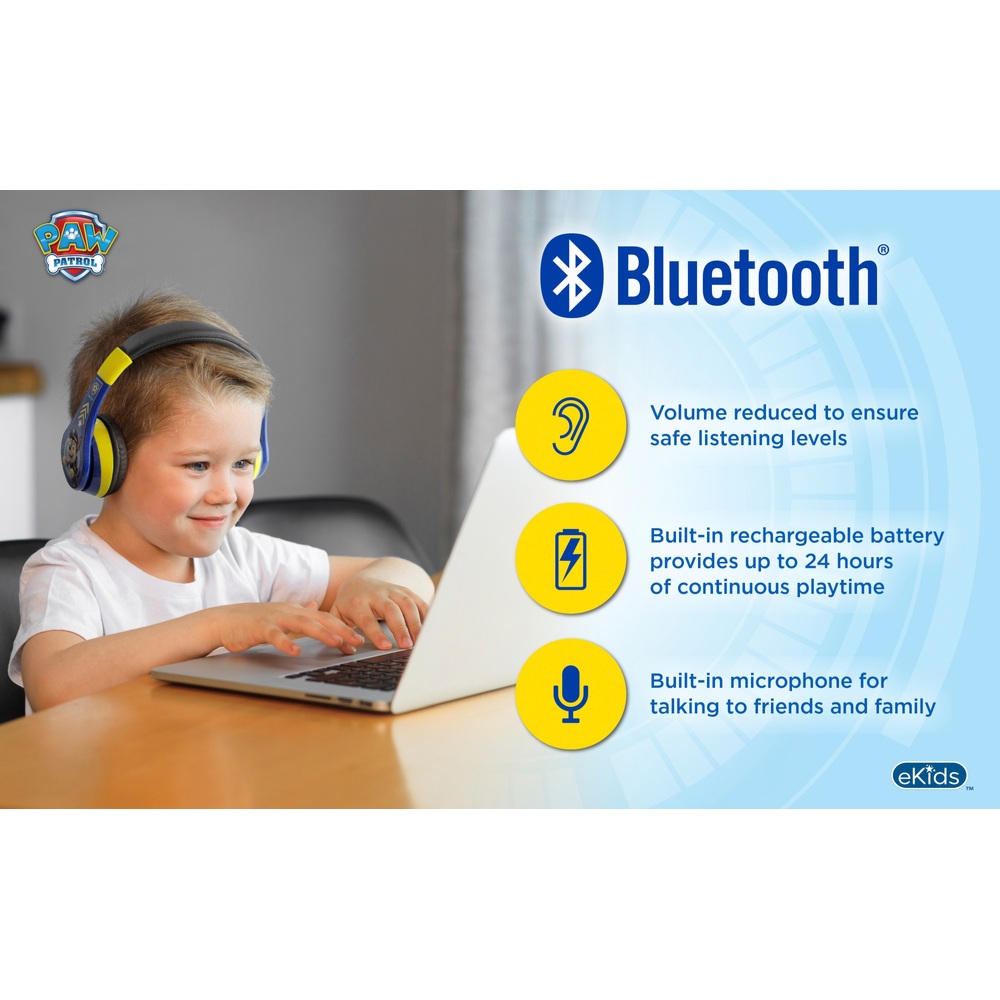 Paw Patrol Chase Kabellose Bluetooth-Kopfhörer für Kinder