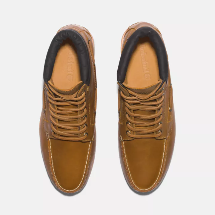 Bota Timberland Authentic Chukka de 7 ilhós para homem, na cor amarela.