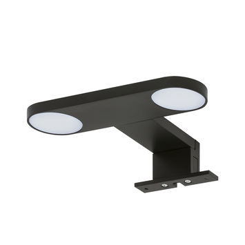 Tiger Spiegelverlichting Yaro Aluminium Zwart 17cm 4000K