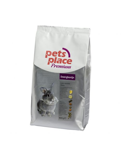 Pets Place Dwergkonijn Luxe Menu Premium - Konijnenvoer