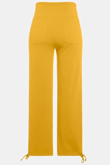 Bellieva-Sweatpants, extrabreiter Bund, Biobaumwolle