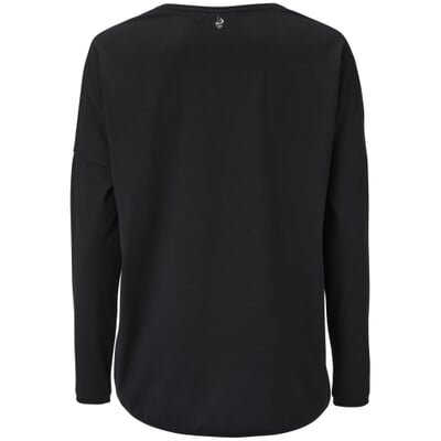 Damen-Strickpulli Baumwolle, Schwarz