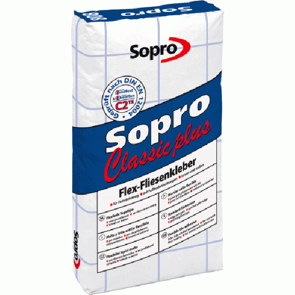 Sopro Tegellijm Sopro Classic Plus 808 25kg