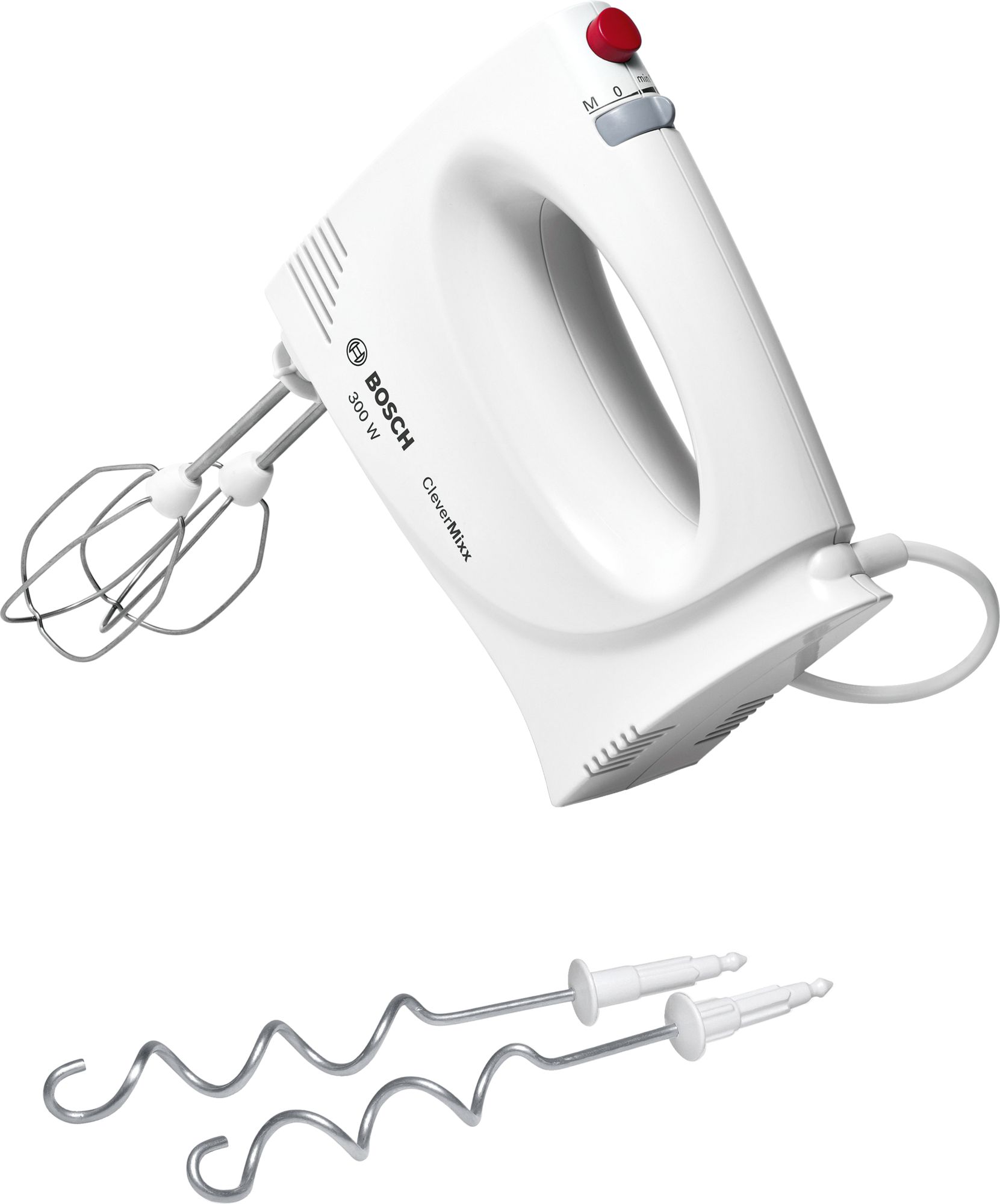 Batedeira CleverMixx 300W Branca e Vermelha MFQ3010