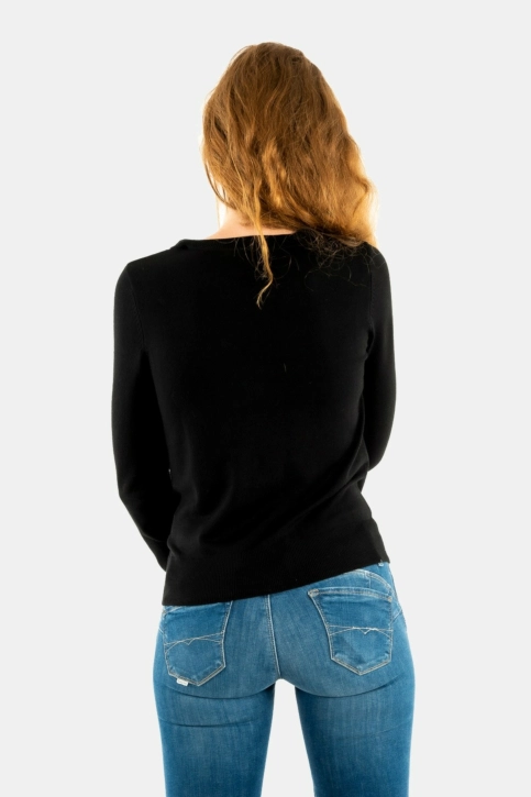 gilets cardigans guess jeans zena cardi jblk jet black a996