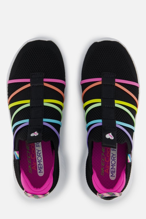 Skechers Sneakers zwart Textiel