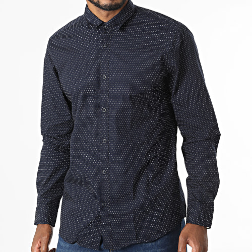 Chemise Manches Longues 992EE2F304 Bleu Marine