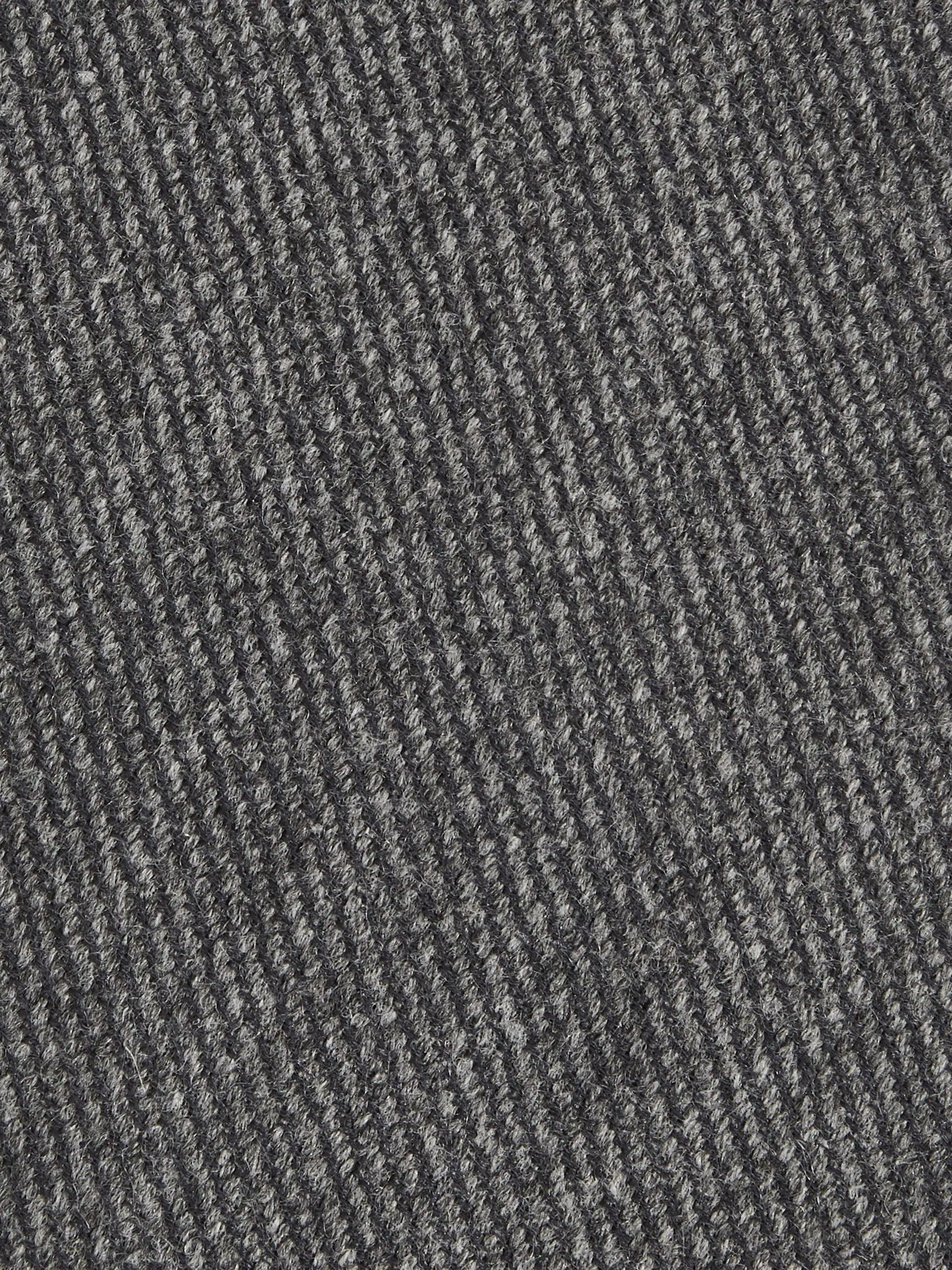 Antraciet - Reiss Donato Wool-Silk Textured Tie