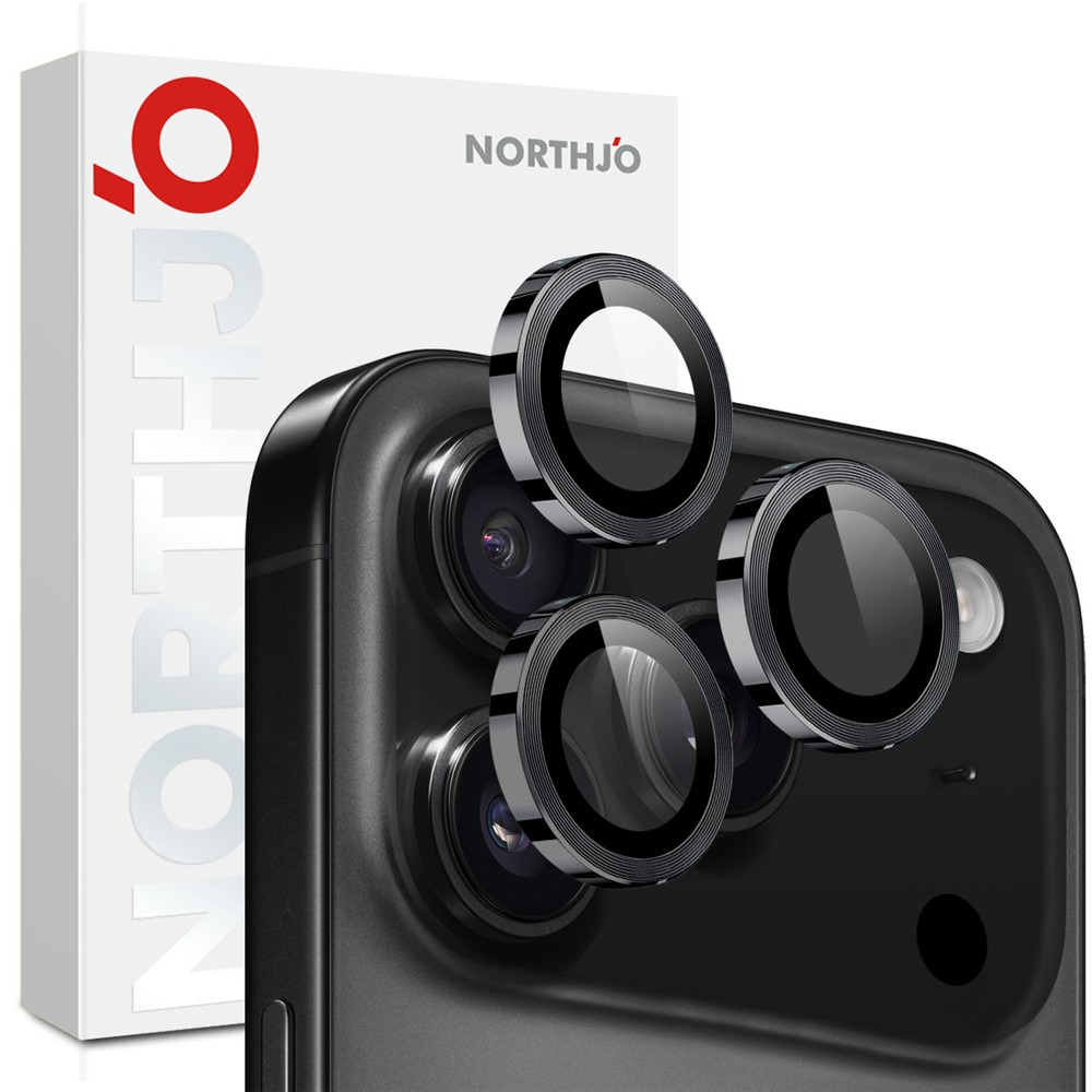 iPhone 17 Pro / 17 Pro Max Kameraschutz Objektiv Ring Protector Abdeckung - Schwarz