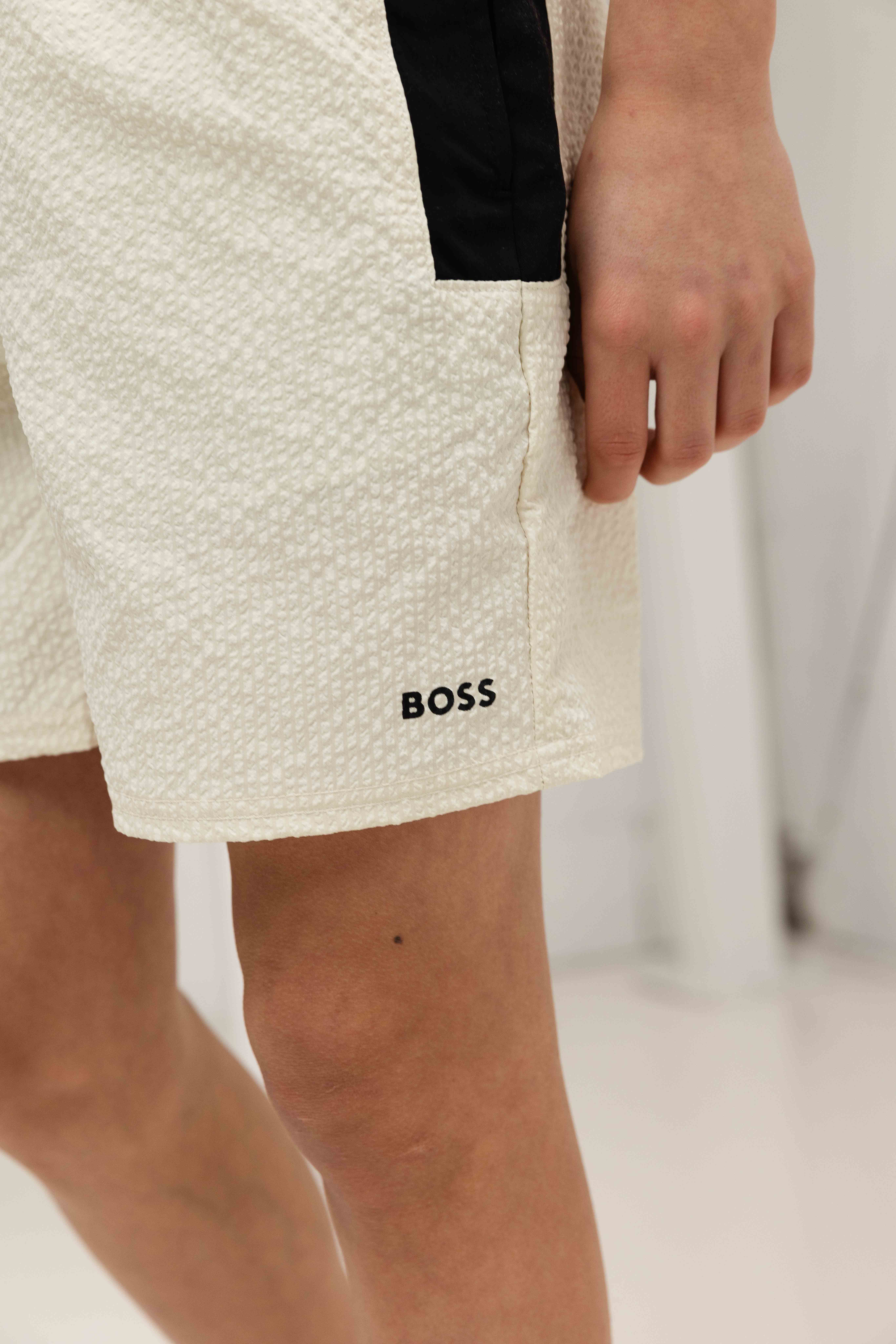 Hugo Boss Zwembroek Kids Beige/Zwart