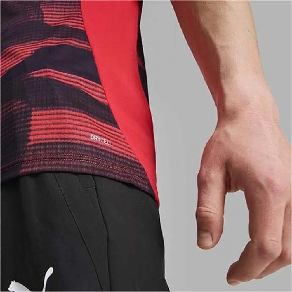 Camiseta de manga curta pré-jogo do AC Milan da Puma