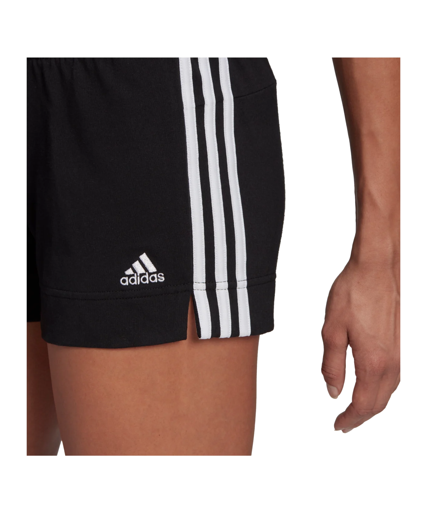 adidas Essentials Slim Short Damen Schwarz Weiss