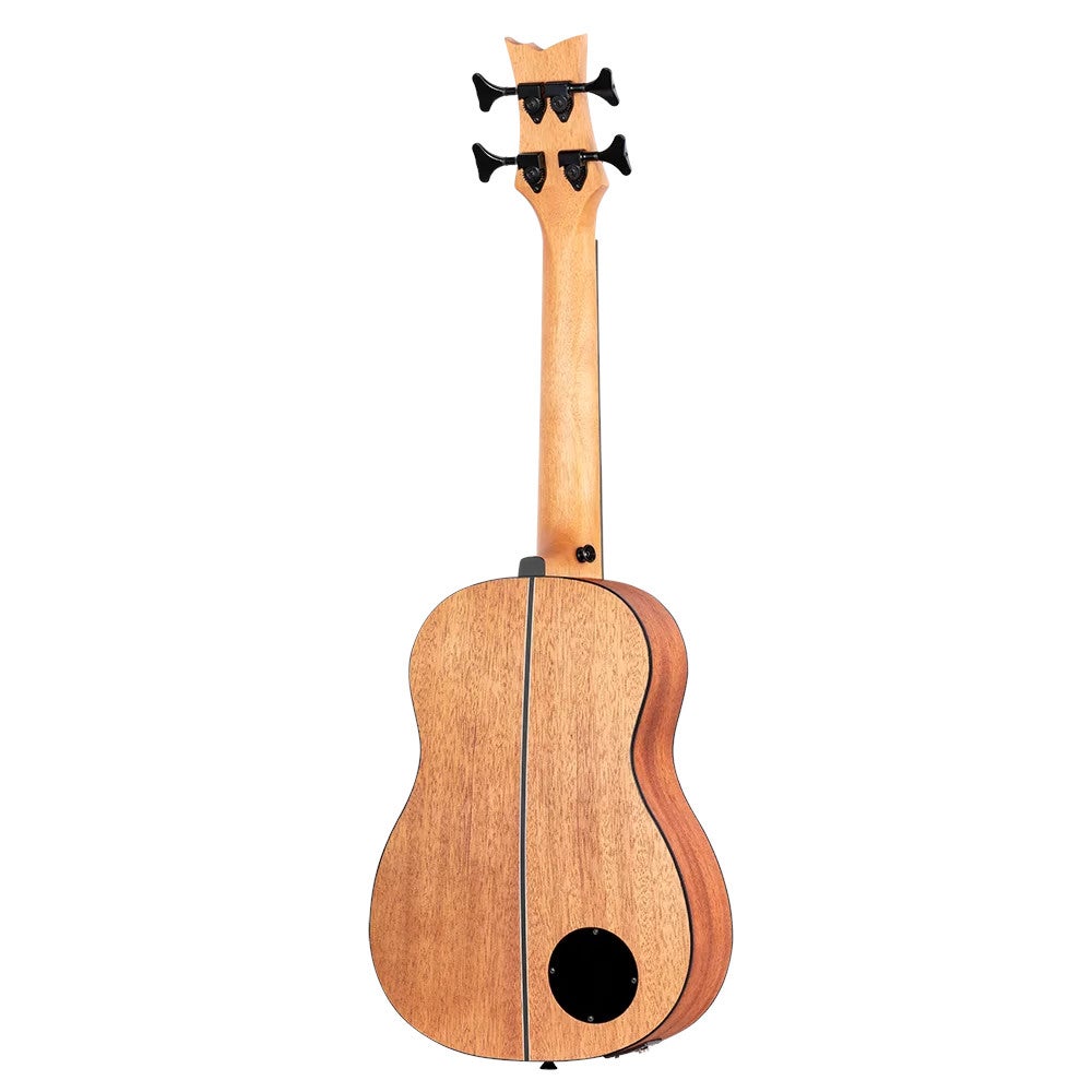 Ortega LIZZY-BS-GB-L Lizard Series Short Scale Left-handed Uke Bass linkshandige E/A bas ukelele met gigbag