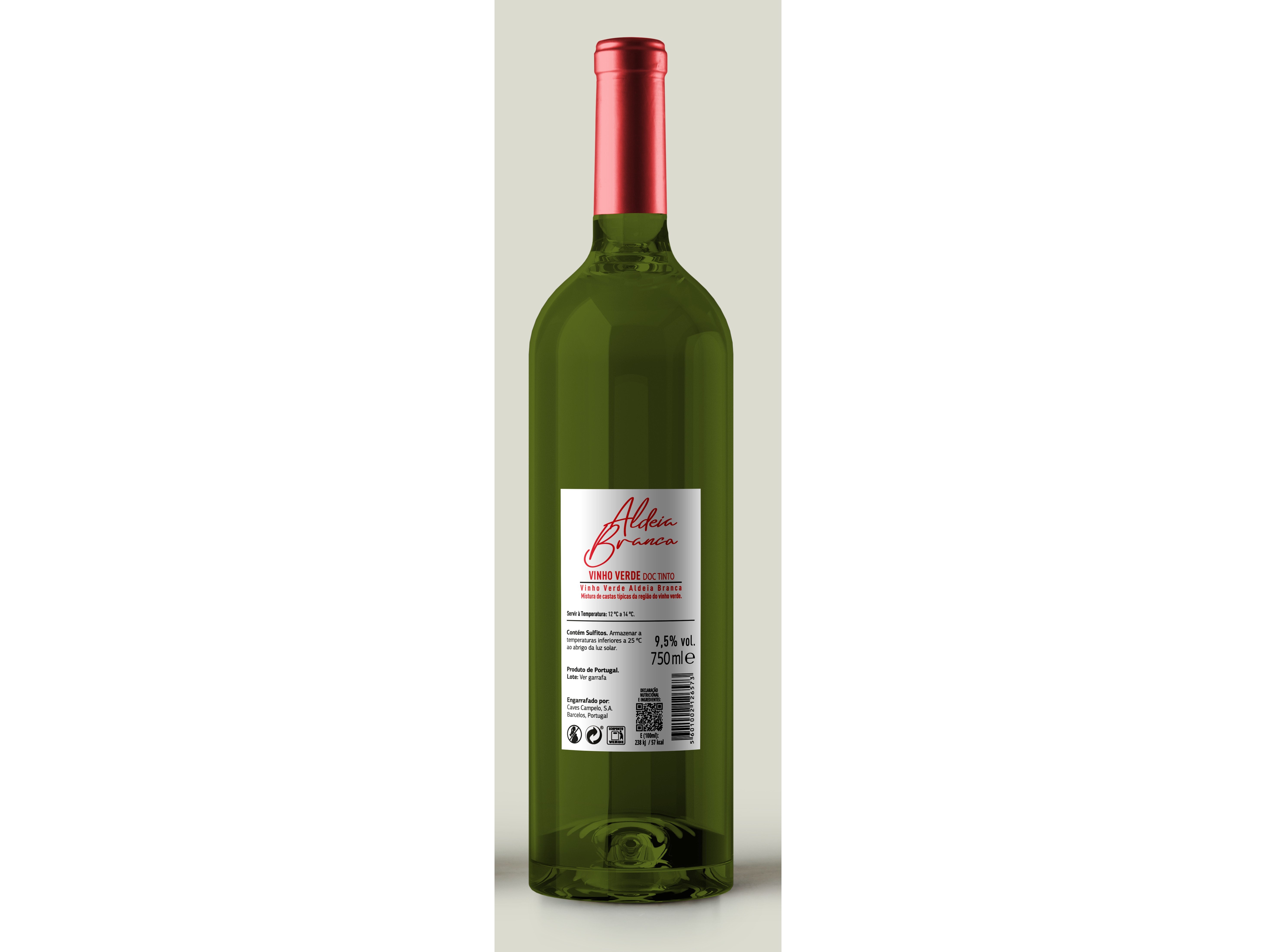 VINHO VERDE ALDEIA BRANCA TINTO 750ML
