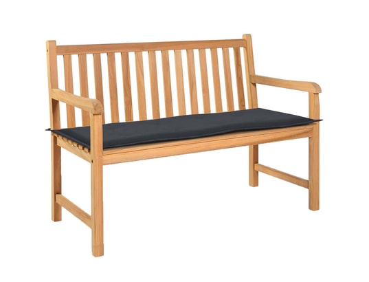 VIDAXL - Galette de chaise Coussin de banc de jardin anthracite 120 x 50 x 3 cm