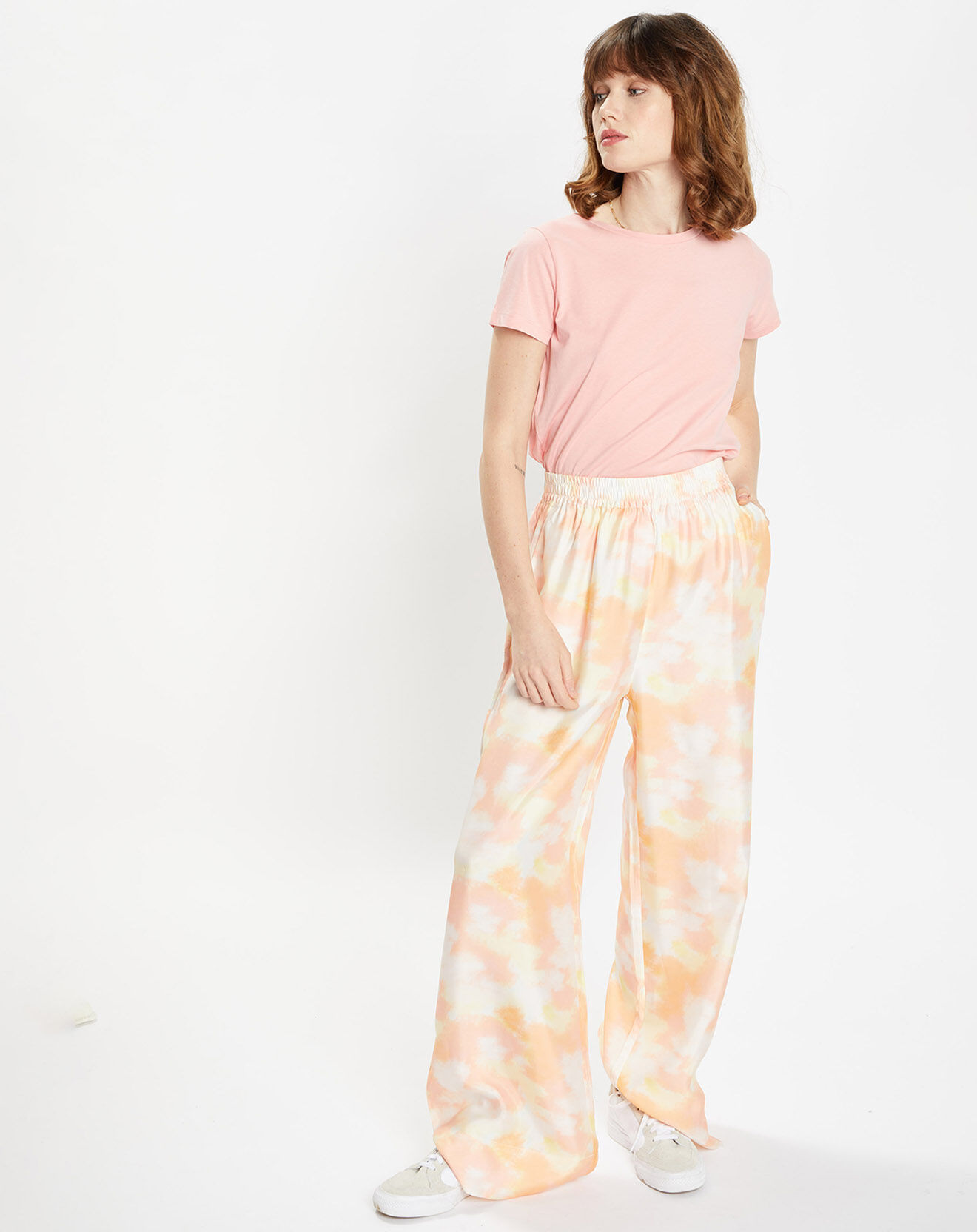 Galeries Lafayette T-Shirt Den droit rose