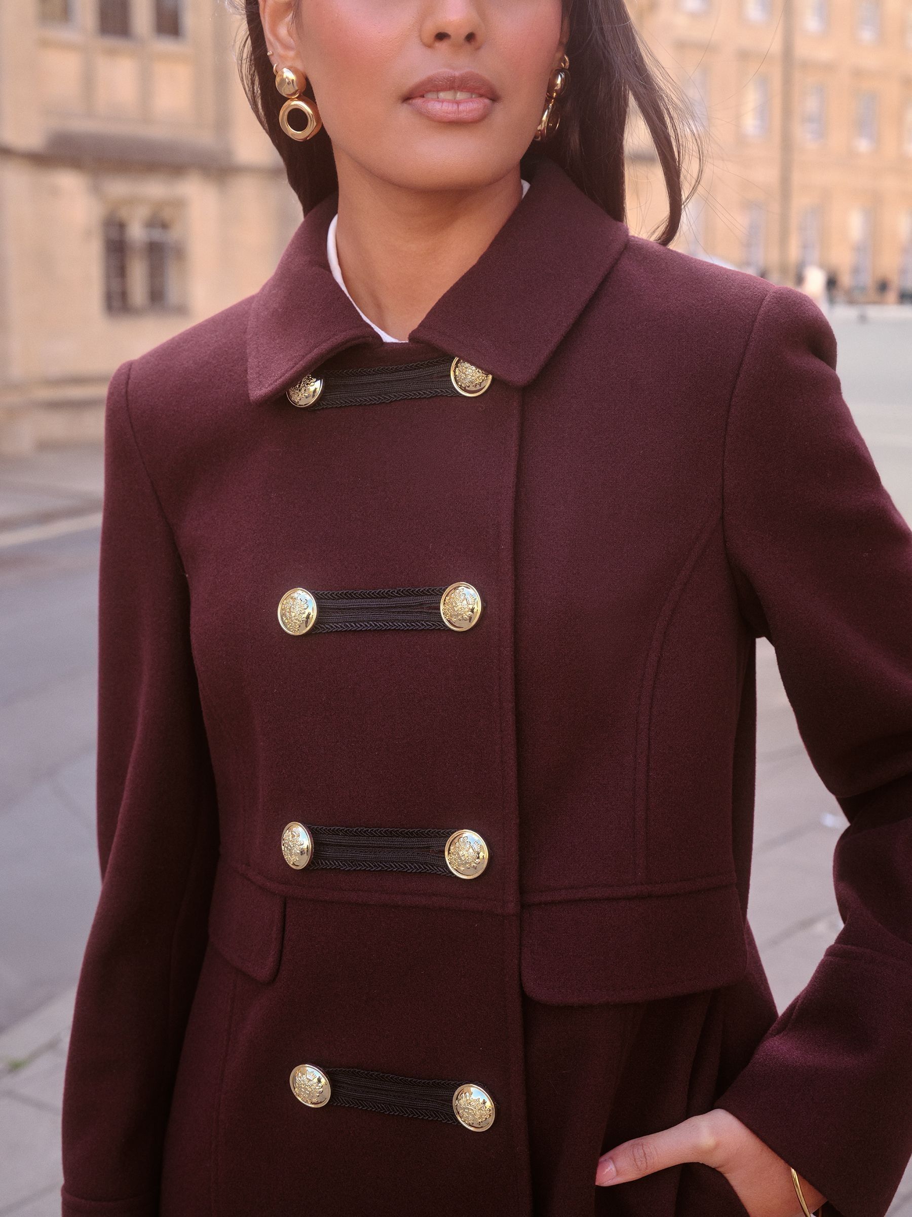 Bessenrood - Love & Roses - Militaire jas