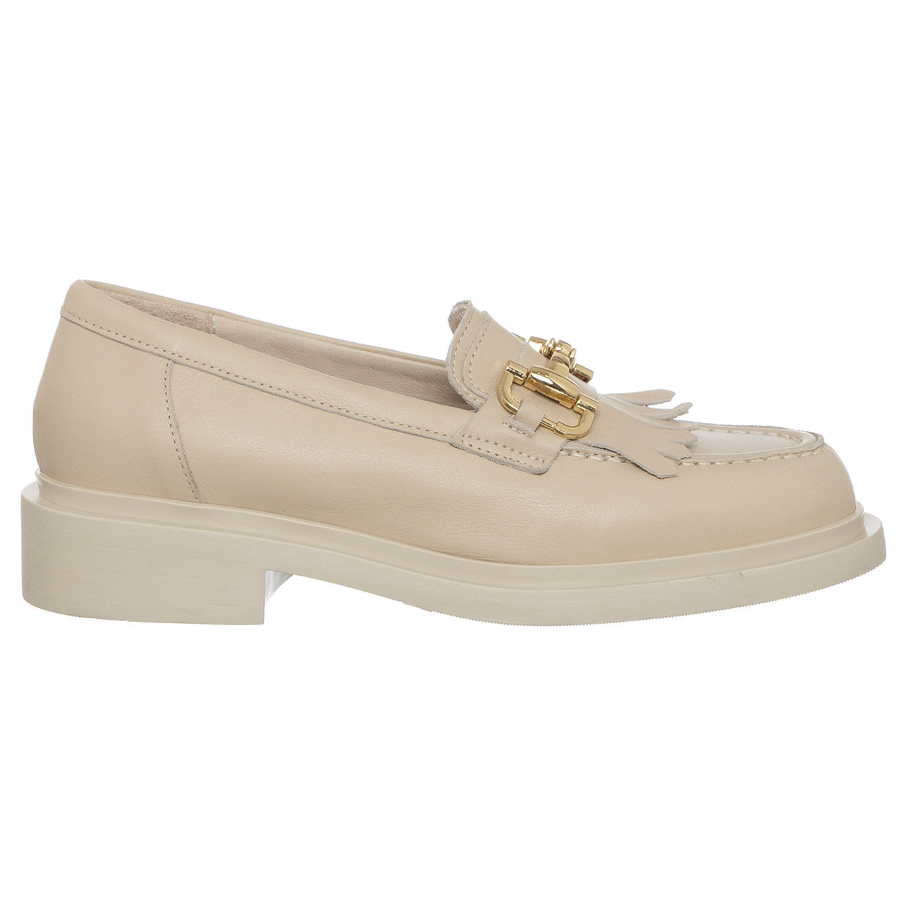 Loretta Pettinari Mocassins en Cuir Clara beiges