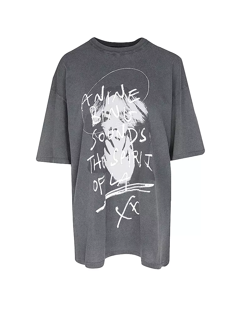 ANINE BING T-Shirt Oversized Fit KENT TEE schwarz