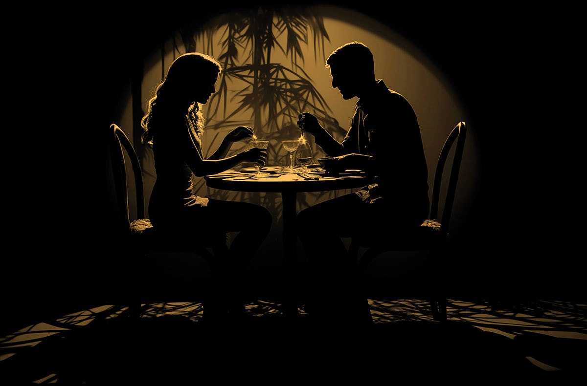 Dinner in the Dark mit Führung Essen