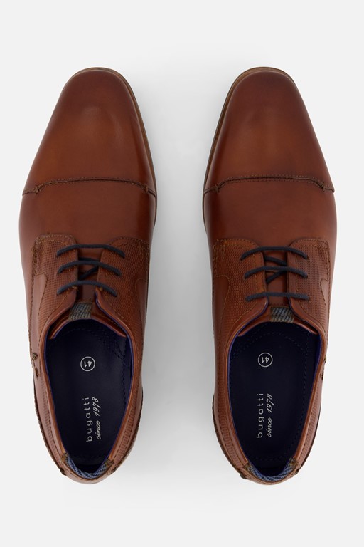 Bugatti Veterschoenen cognac Leer