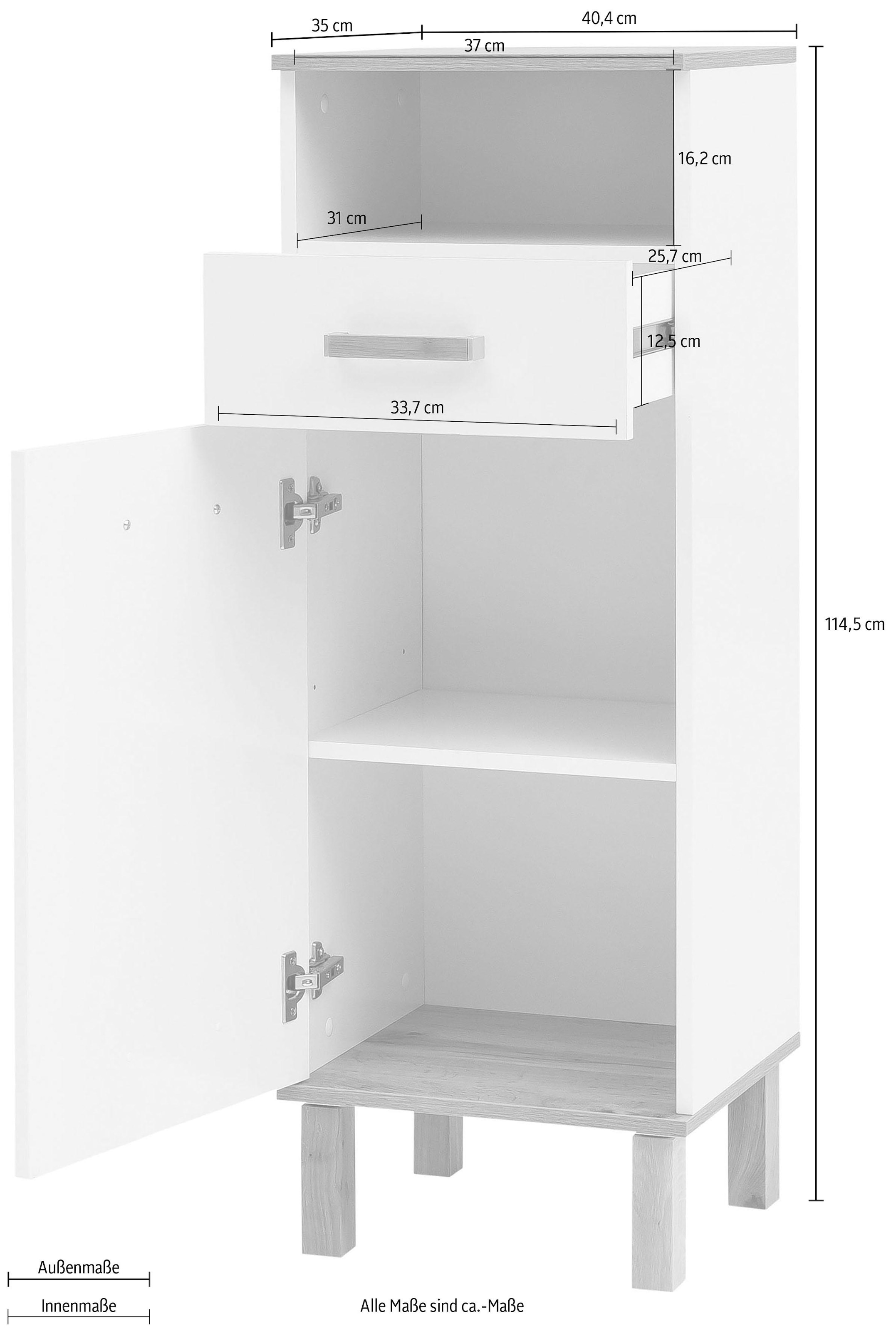 Schildmeyer Midischrank »Padua« Füsse aus Massivholz