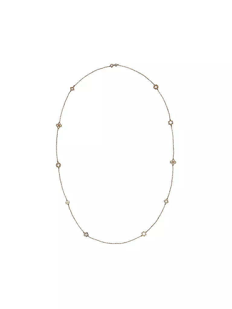TORY BURCH Halskette KIRA CLOVER LONG NECKLACE gold