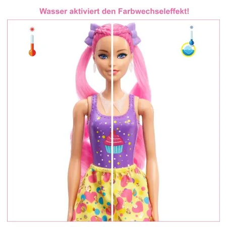 Barbie Color Reveal Hair Feature Spielset - Cupcake