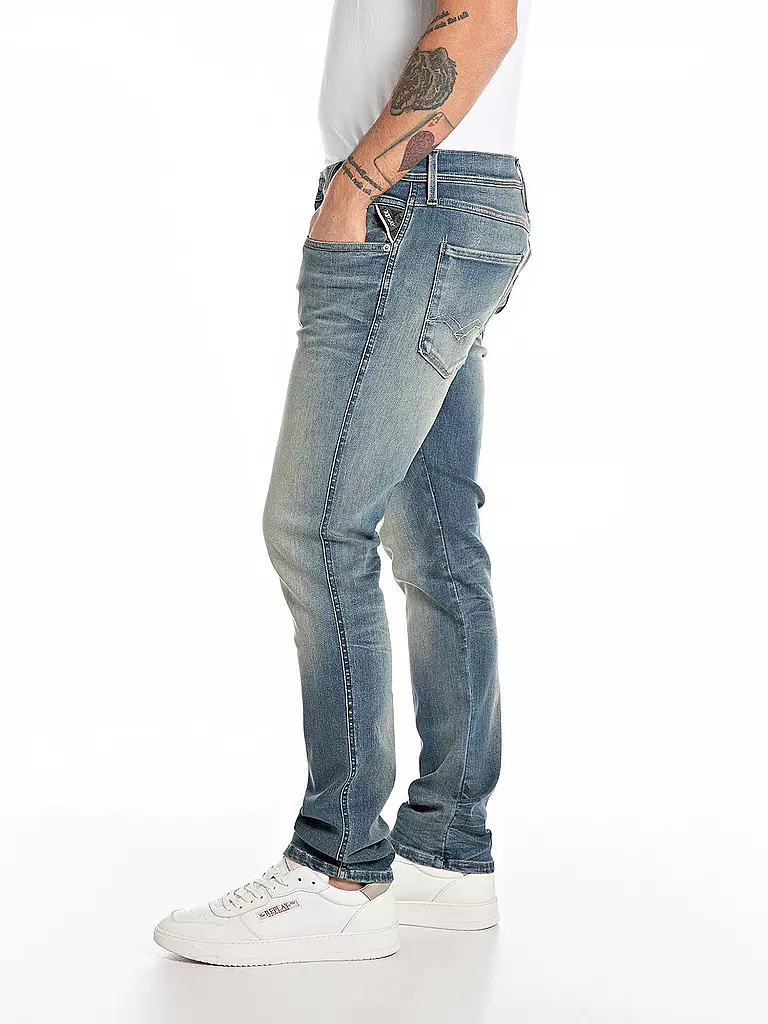 REPLAY Jeans Slim Fit ANBASS HYPERFLEXX blau