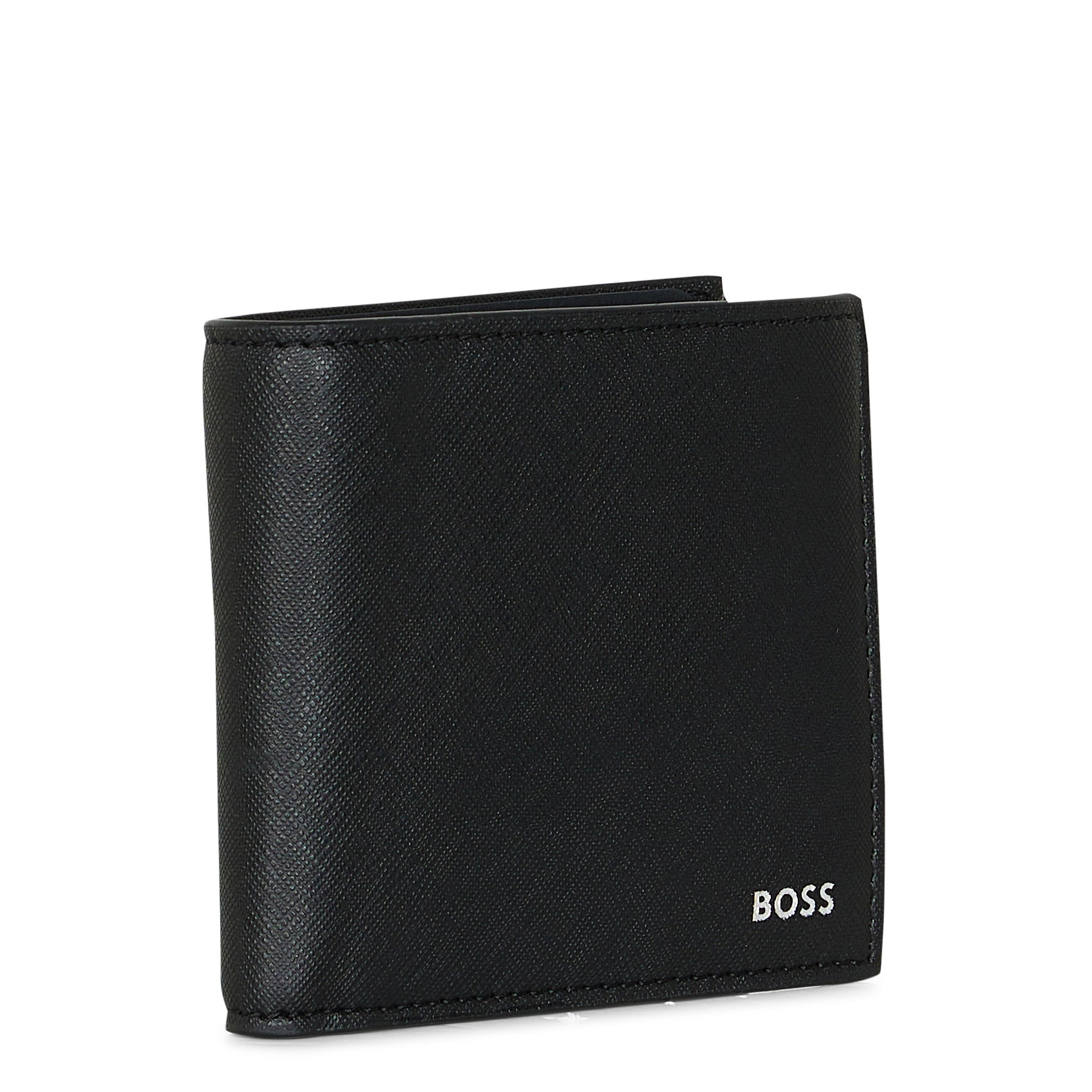 Portefeuille en cuir grainé | Noir