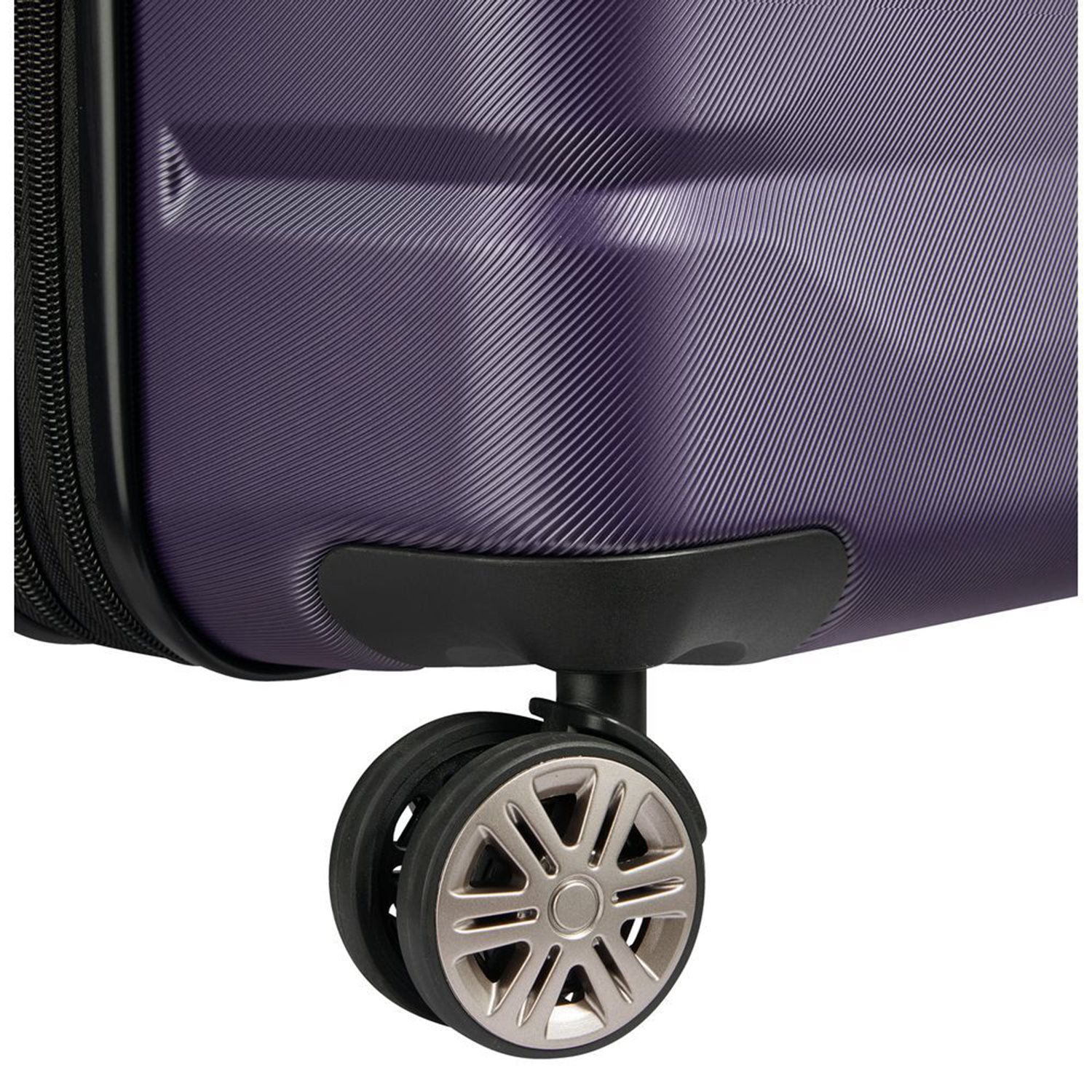 Delsey Air Armour 4 Wheel Large Trolley 77 Expandable dark purple