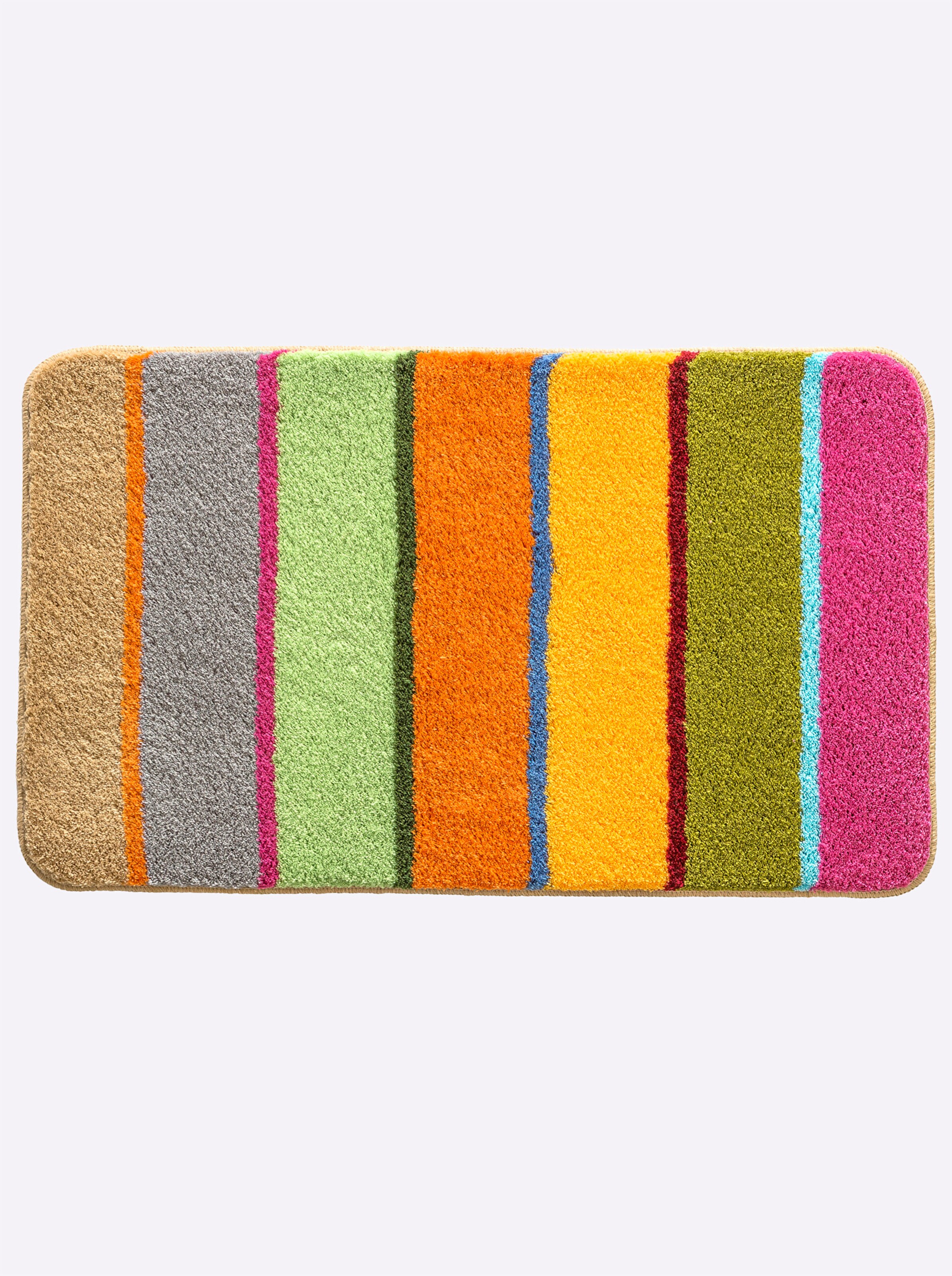 Kleine Wolke Badematte in grün-bunt
