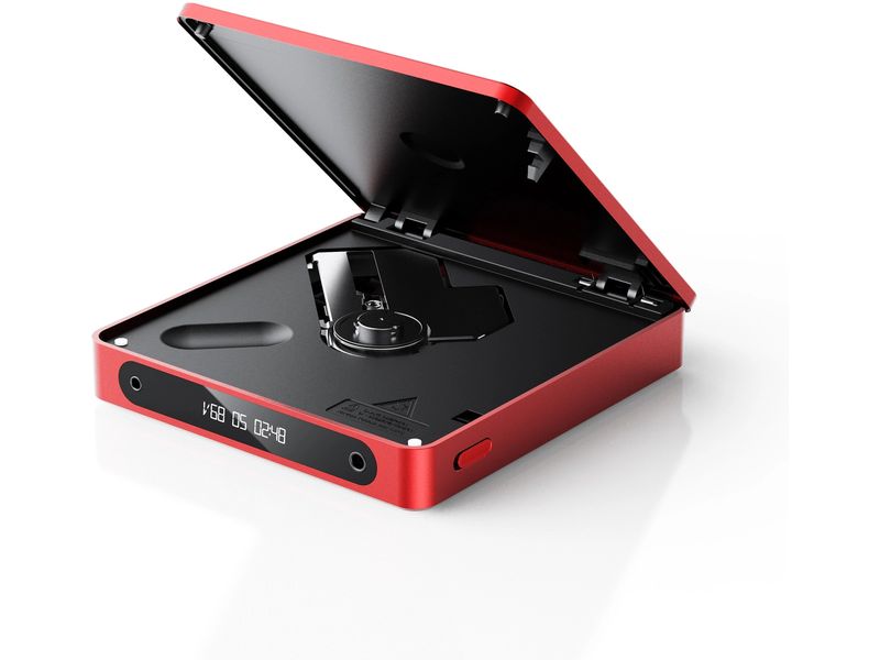 FiiO DM13 BT Portabler CD-Player mit Bluetooth Rot Tragbarer Stereo-CD-Player mit Bluetooth