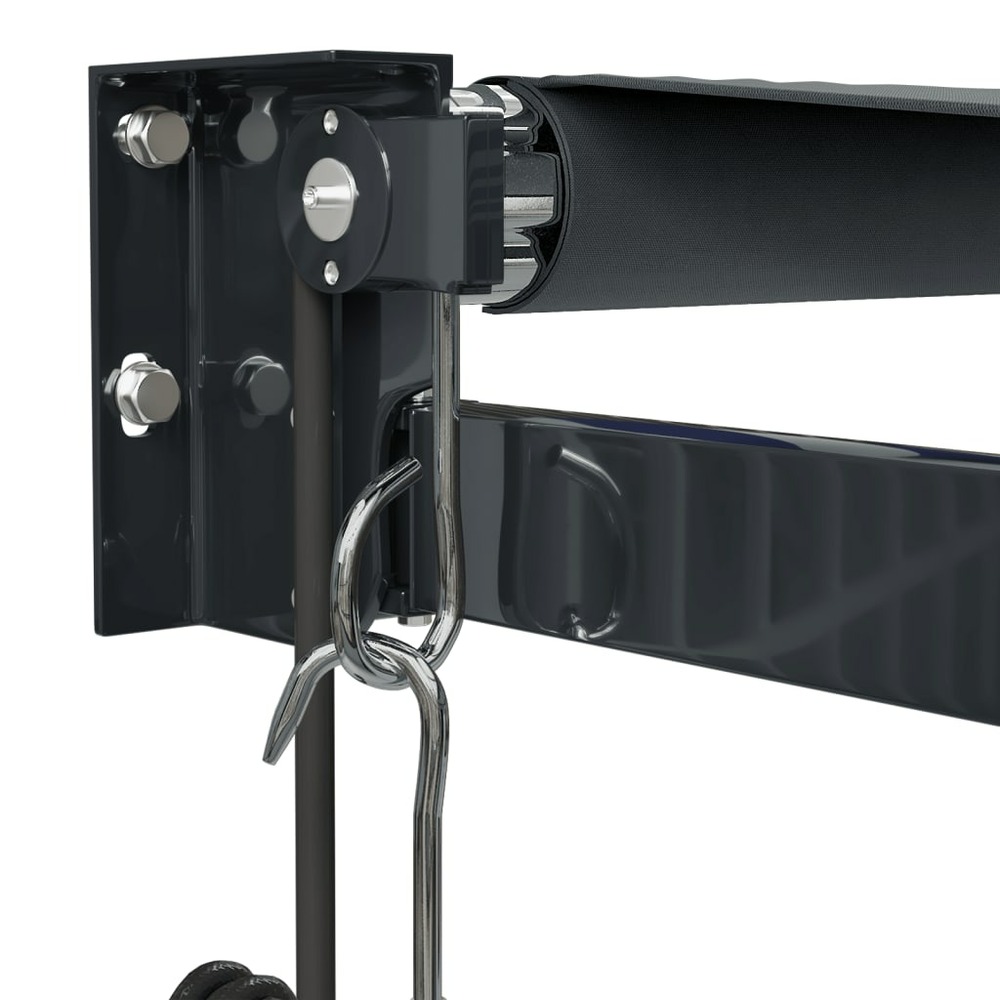 Auvent rétractable automatique anthracite 5x3 m