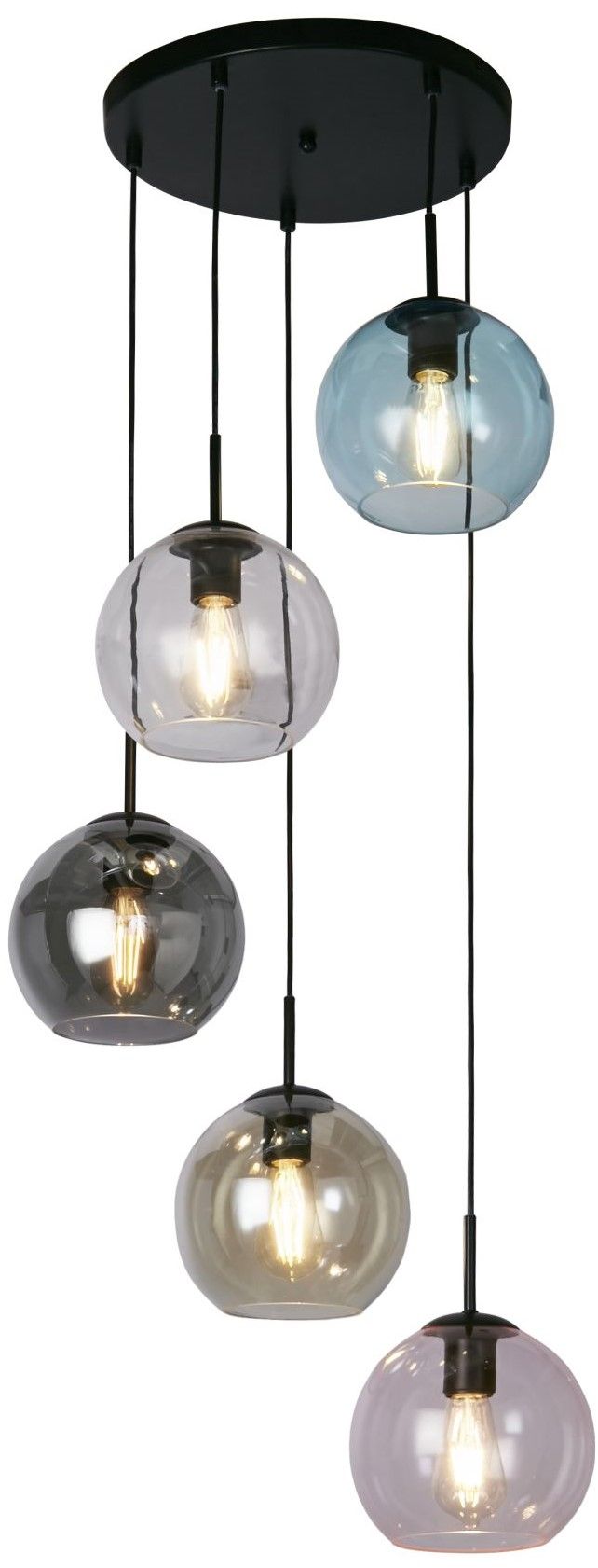 Hanglamp 94005-5BK Mardi Gras II B51 x D51 cm