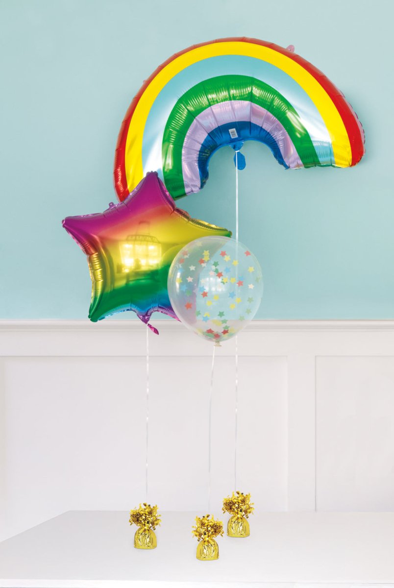 Gouden Ballon Gewicht Franjes 21cm