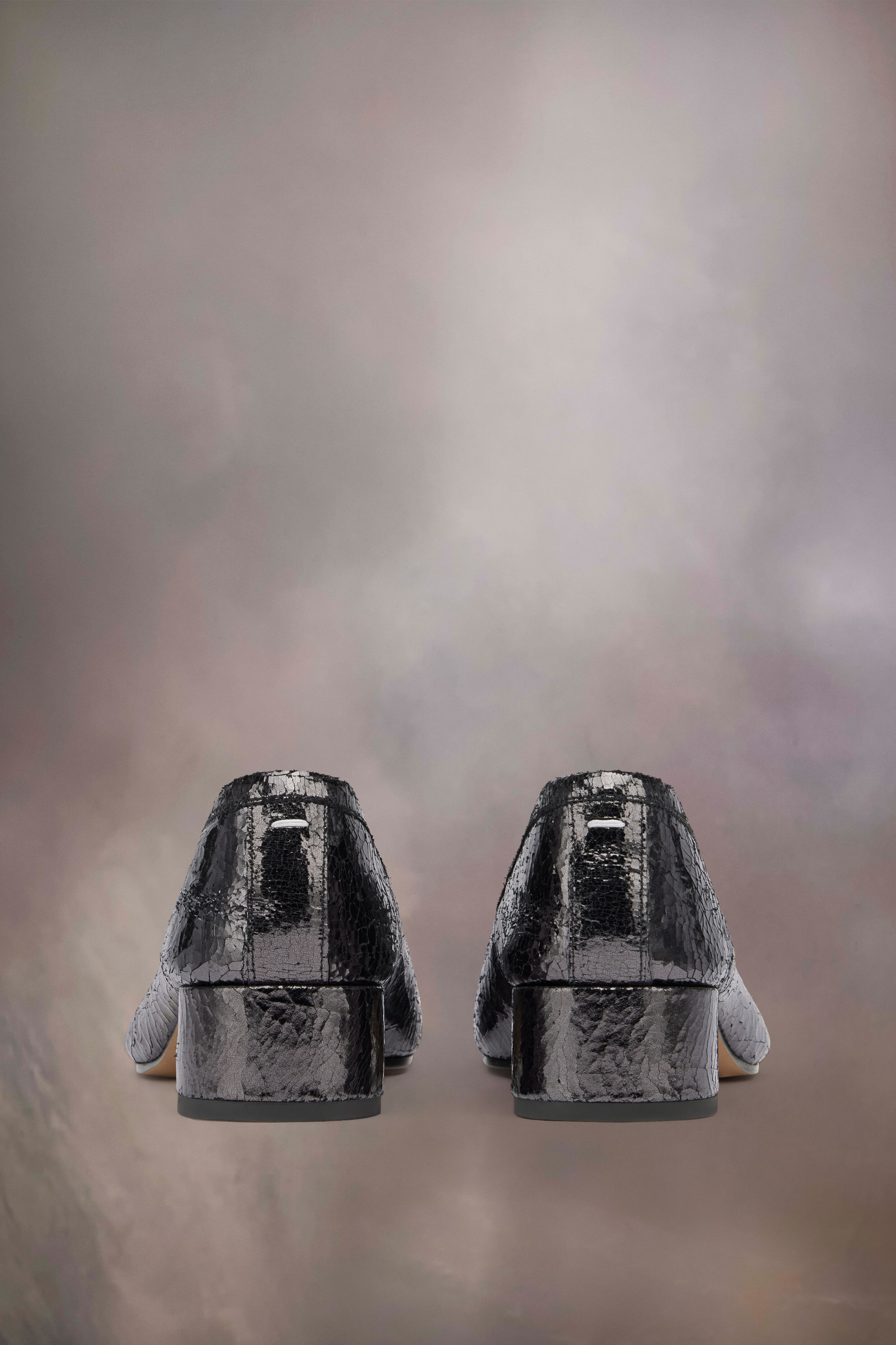 Nouvelles ballerines Tabi broken mirror Gris foncé