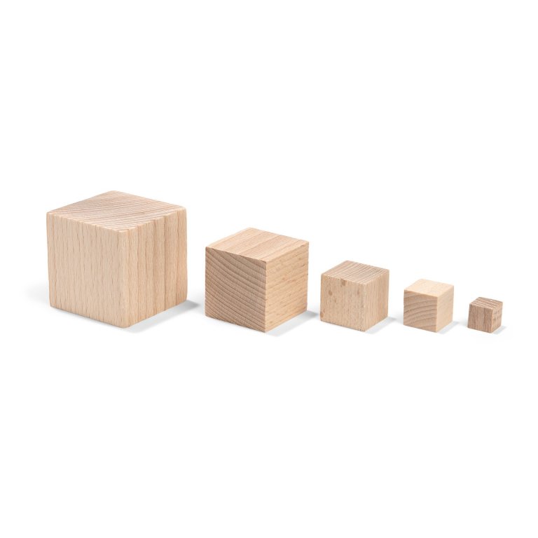 Holzwürfel Buche, roh