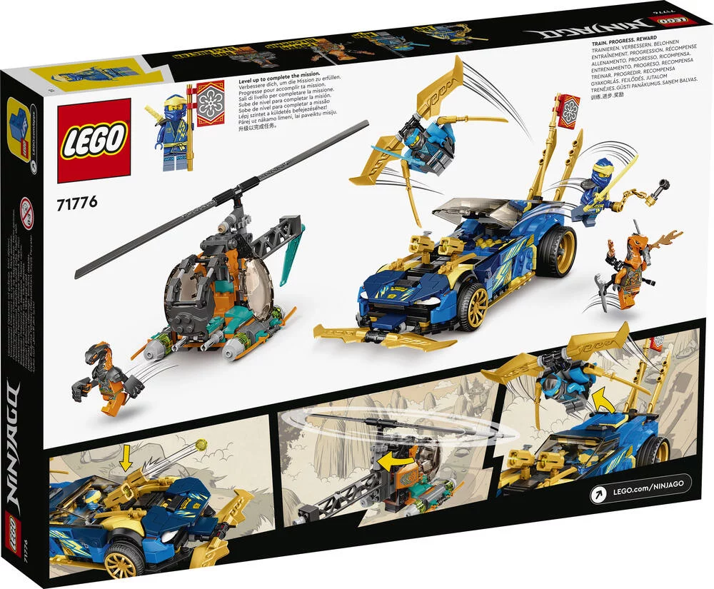 LEGO®NINJAGO 71776 - LA VOITURE DE COURSE DE JAY ET NYA - EVOLUTION