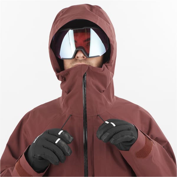 Veste de ski SALOMON ABSOLUTE 3L JKT RUM RAISIN