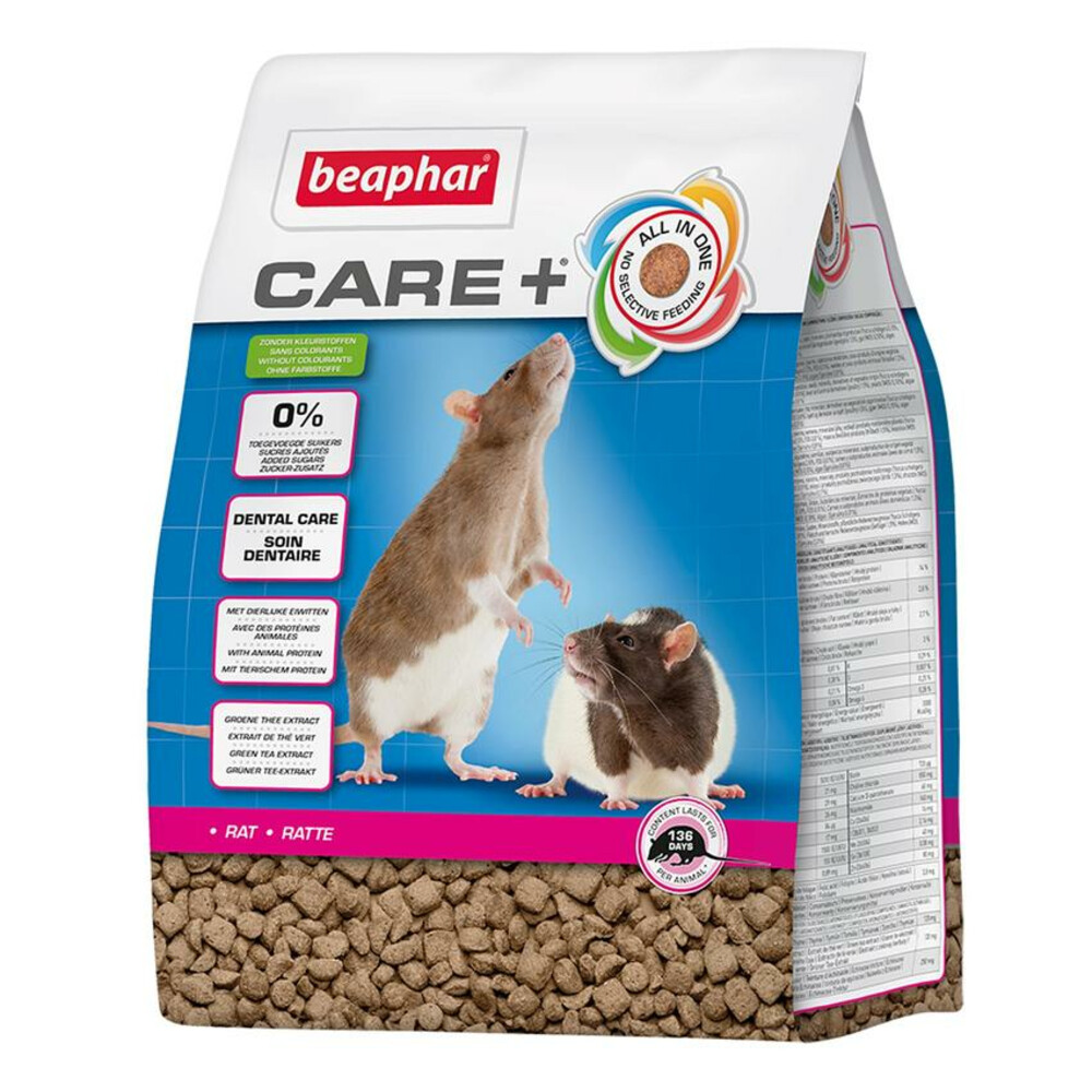 4x Beaphar Care+ Rat 1,5 kg